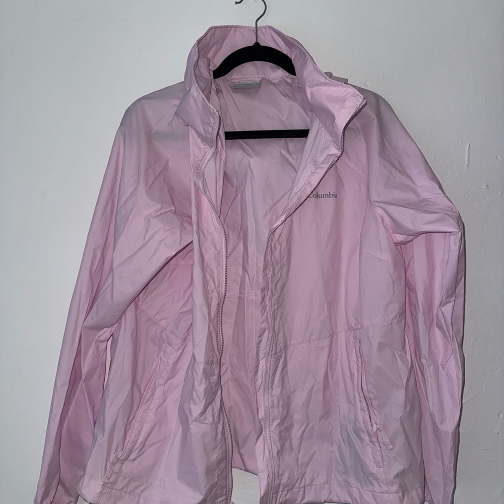 NWT Columbia Women's Pink Rain Jacket - Access Point FS Jacket - XL